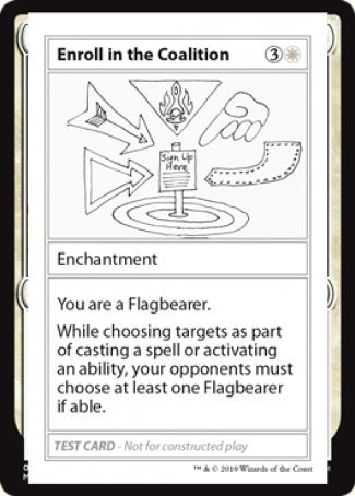 Enroll in the Coalition (2021 Edition) [Mystery Booster Playtest Cards] | GnG Games