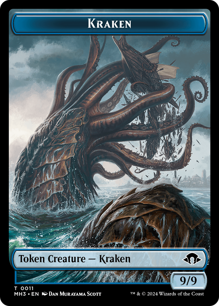 Kraken // Energy Reserve Double-Sided Token [Modern Horizons 3 Tokens] | GnG Games