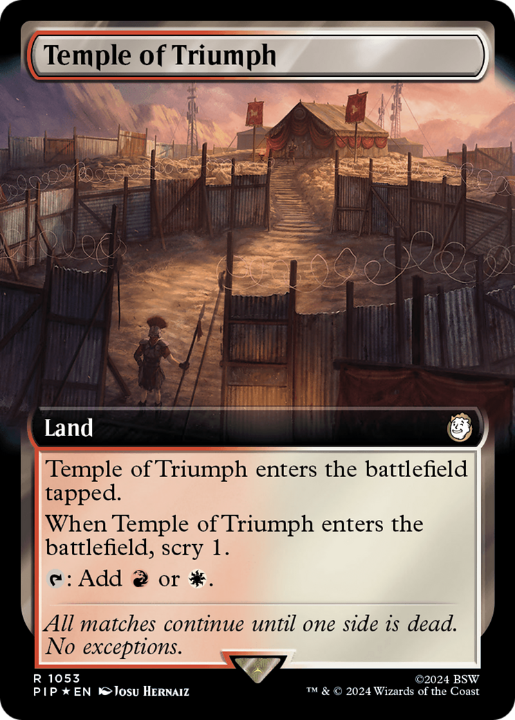 Temple of Triumph (Extended Art) (Surge Foil) [Fallout] | GnG Games