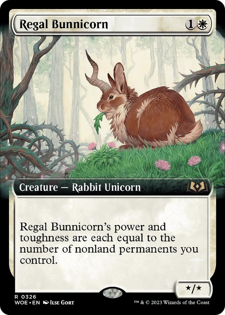 Regal Bunnicorn (Extended Art) [Wilds of Eldraine] | GnG Games