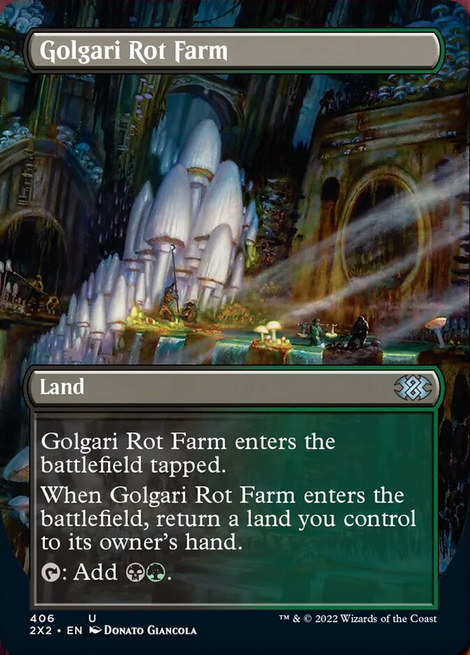 Golgari Rot Farm (Borderless Alternate Art) [Double Masters 2022] | GnG Games