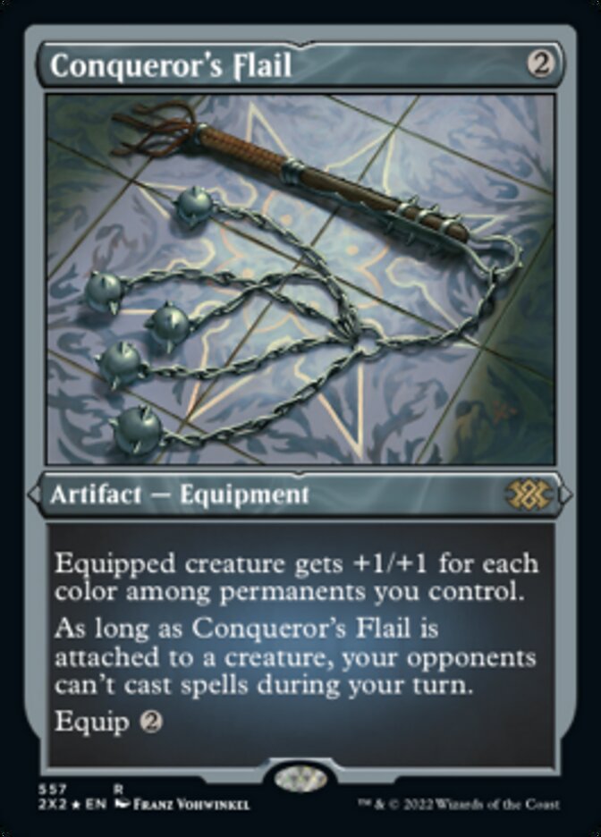 Conqueror's Flail (Foil Etched) [Double Masters 2022] | GnG Games