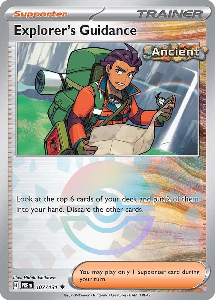 Explorer's Guidance (107/131) (Poke Ball Pattern) [Scarlet & Violet: Prismatic Evolutions] | GnG Games