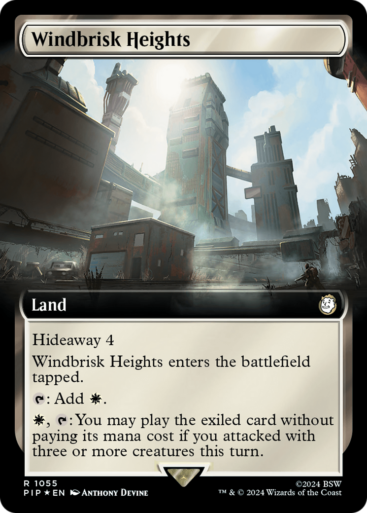 Windbrisk Heights (Extended Art) (Surge Foil) [Fallout] | GnG Games