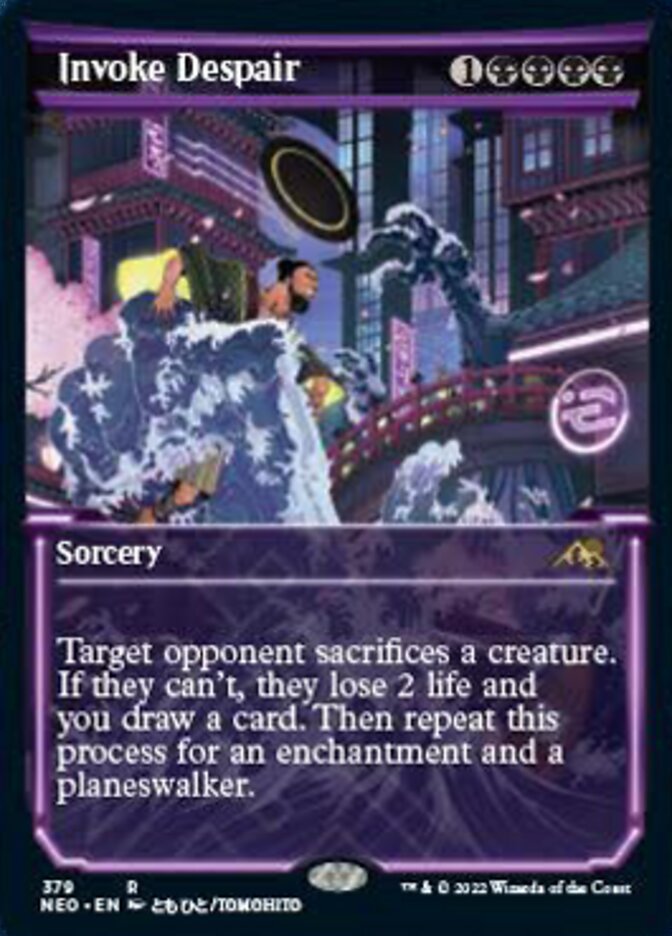 Invoke Despair (Showcase Soft Glow) [Kamigawa: Neon Dynasty] | GnG Games