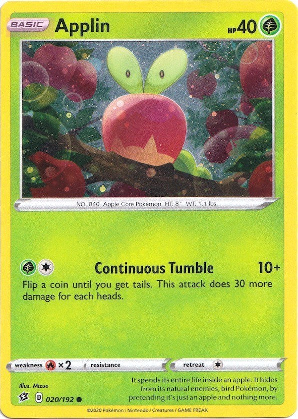 Applin (020/192) (Cosmos Holo) [Sword & Shield: Rebel Clash] | GnG Games