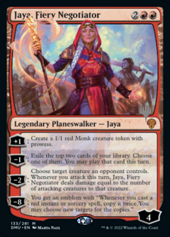 Jaya, Fiery Negotiator (Promo Pack) [Dominaria United Promos] | GnG Games