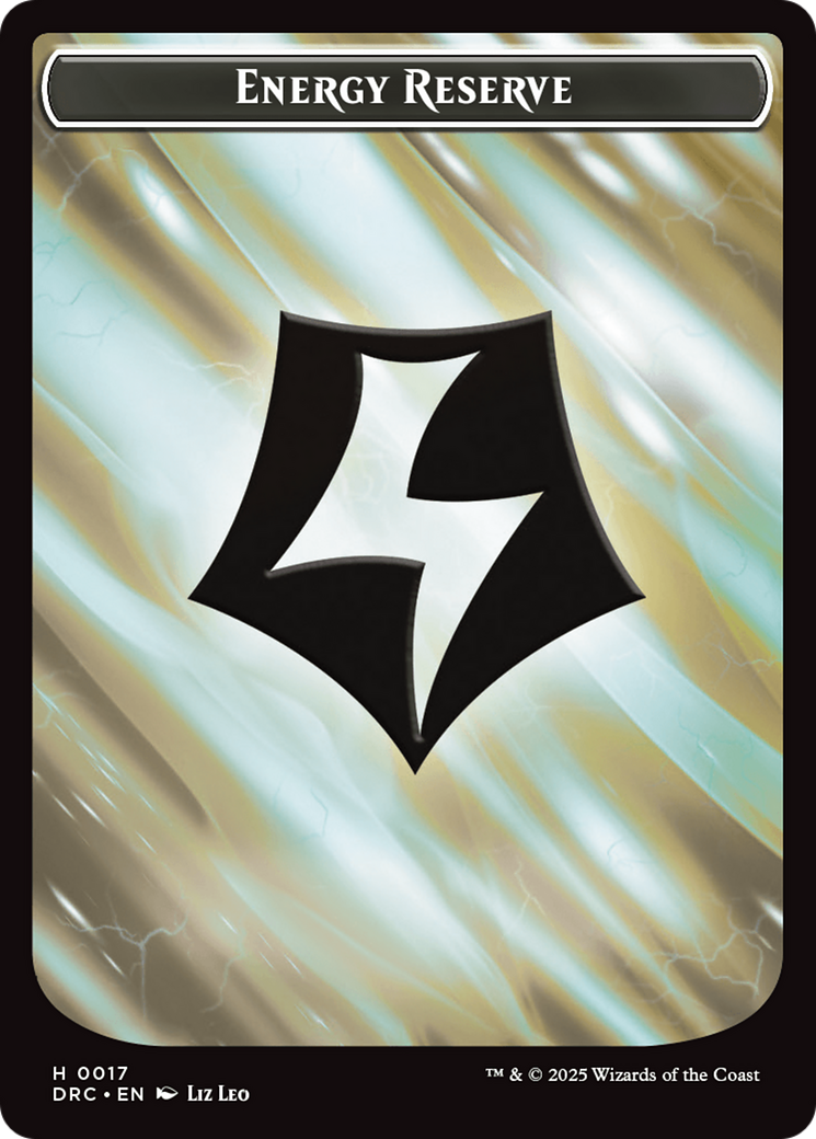 Energy Reserve // Energy Reserve Double-Sided Token [Aetherdrift Tokens] | GnG Games