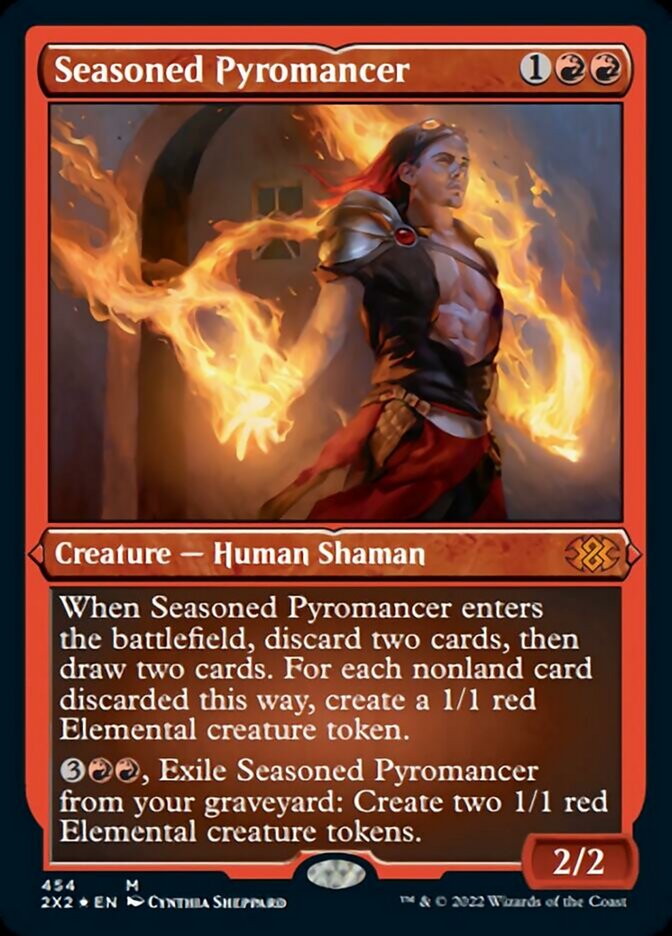 Seasoned Pyromancer (Foil Etched) [Double Masters 2022] | GnG Games