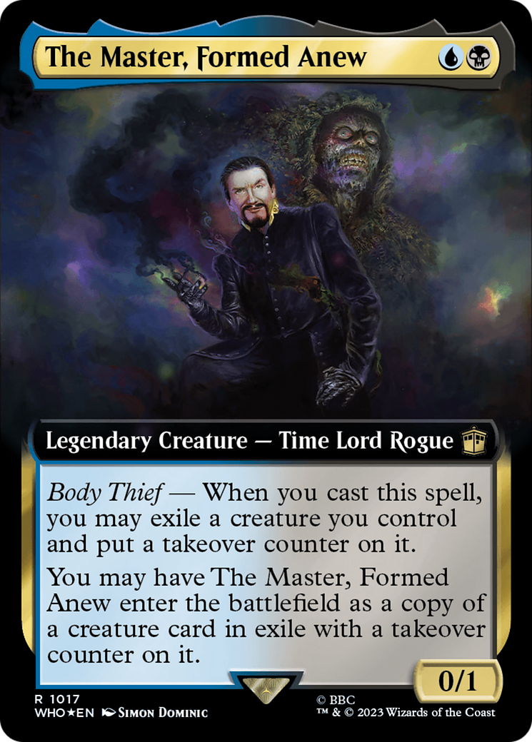 The Master, Formed Anew (Extended Art) (Surge Foil) [Doctor Who] | GnG Games