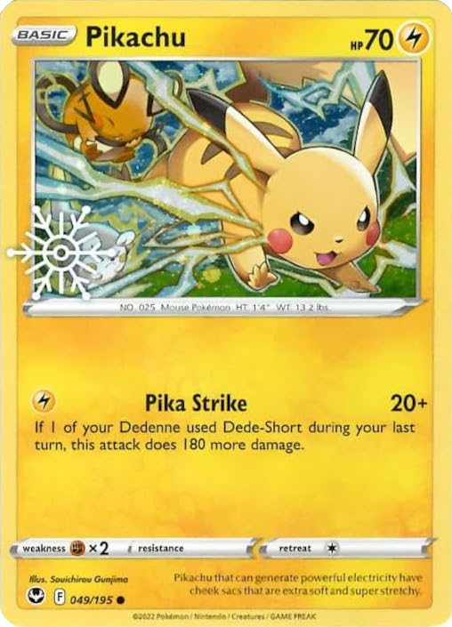 Pikachu (049/195) (Holiday Calendar) [Sword & Shield: Silver Tempest] | GnG Games