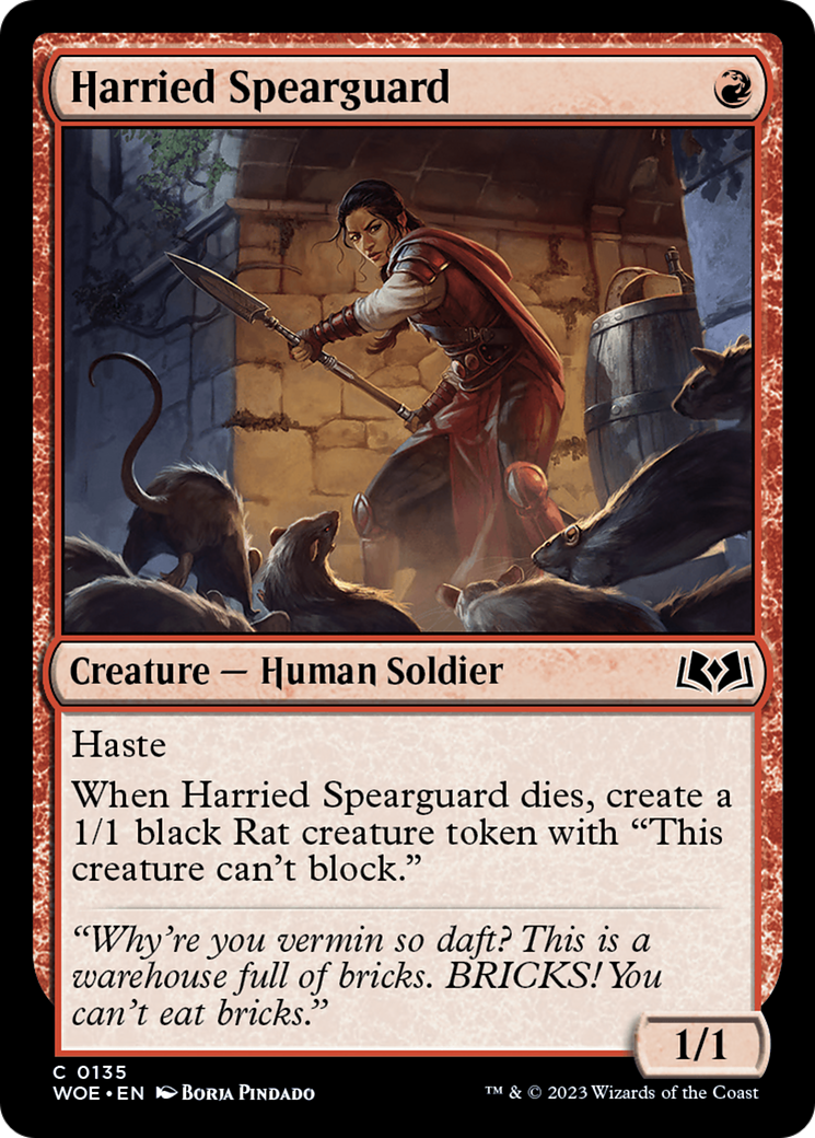 Harried Spearguard [Wilds of Eldraine] | GnG Games