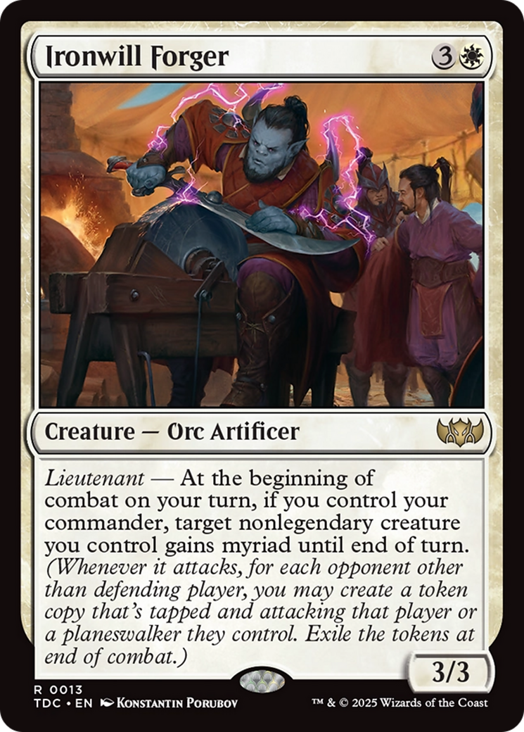 Ironwill Forger [Tarkir: Dragonstorm Commander] | GnG Games