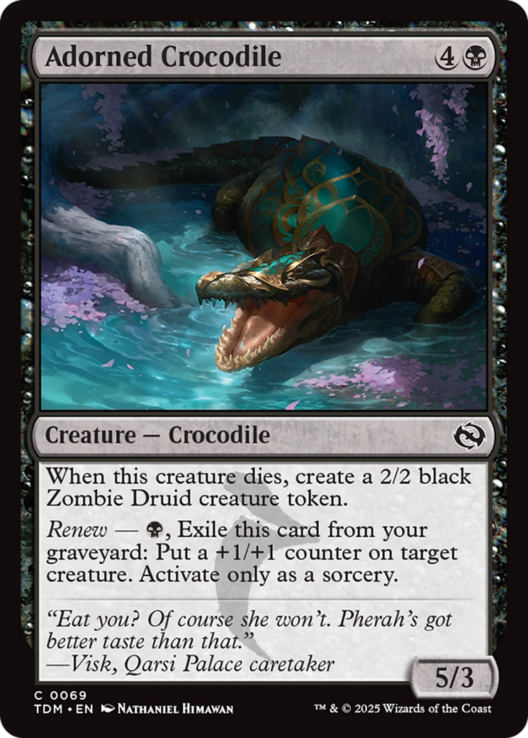 Adorned Crocodile [Tarkir: Dragonstorm] | GnG Games