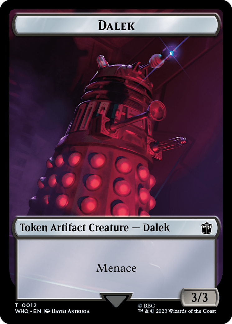 Dalek // Food (0026) Double-Sided Token [Doctor Who Tokens] | GnG Games