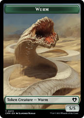 Wurm // Spider Double-Sided Token [Commander Masters Tokens] | GnG Games