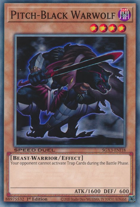 Pitch-Black Warwolf [SGX3-ENI18] Common | GnG Games