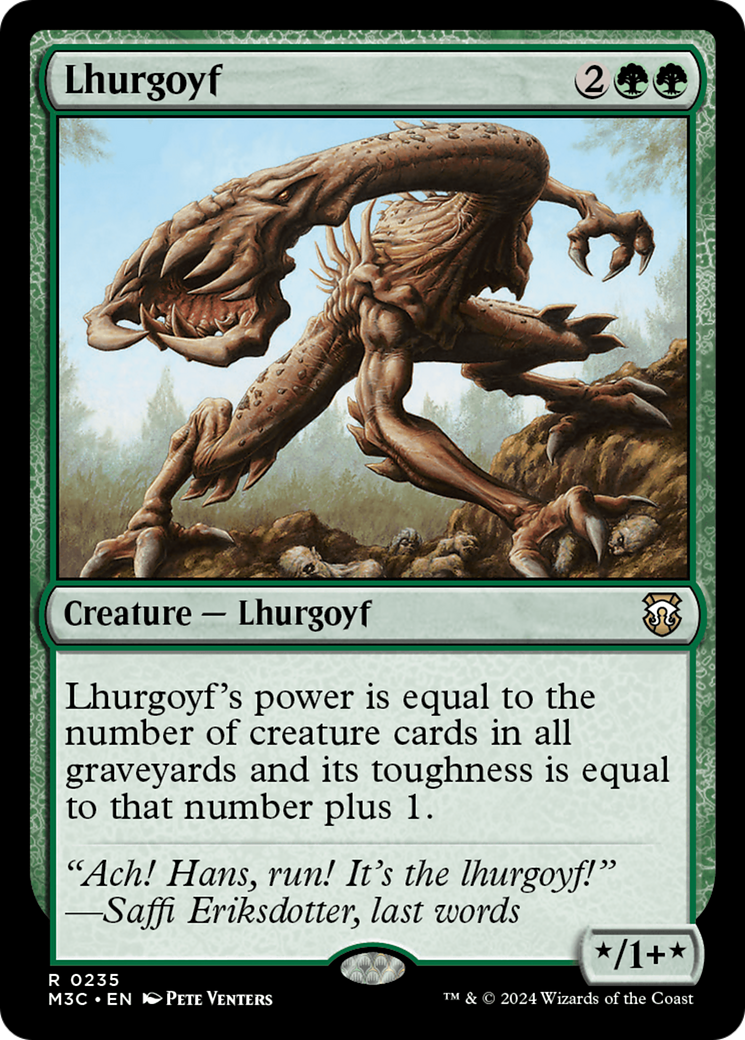 Lhurgoyf (Ripple Foil) [Modern Horizons 3 Commander] | GnG Games