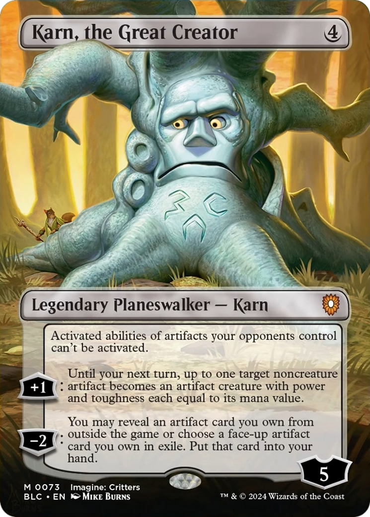 Karn, the Great Creator (Borderless) [Bloomburrow Commander] | GnG Games