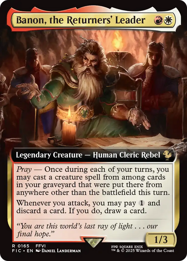 Banon, the Returners' Leader (Extended Art) [FINAL FANTASY Commander] | GnG Games