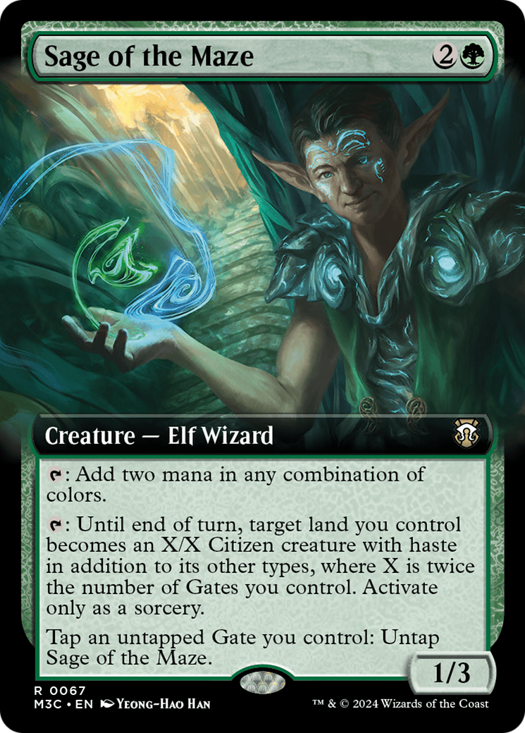 Sage of the Maze (Extended Art) [Modern Horizons 3 Commander] | GnG Games