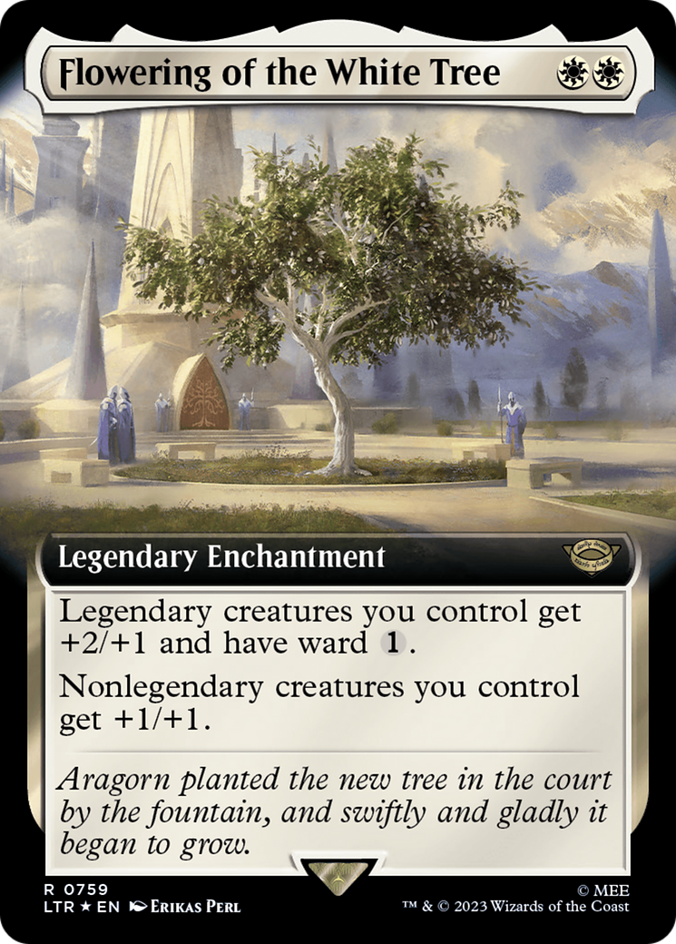 Flowering of the White Tree (Extended Art) (Surge Foil) [The Lord of the Rings: Tales of Middle-Earth] | GnG Games
