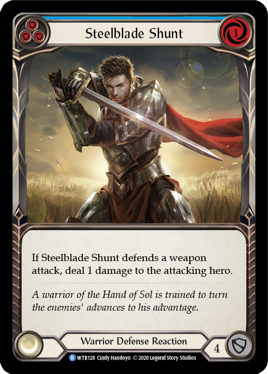Steelblade Shunt (Blue) [U-WTR128] (Welcome to Rathe Unlimited)  Unlimited Normal | GnG Games