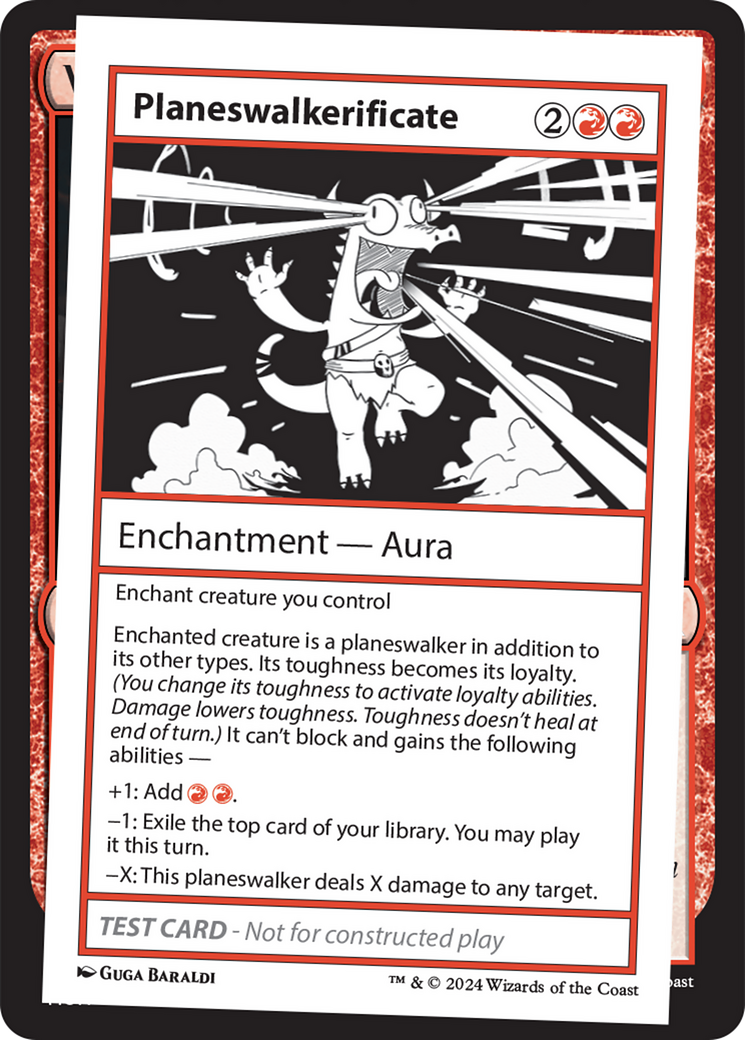Planeswalkerificate [Mystery Booster 2 Playtest Cards] | GnG Games