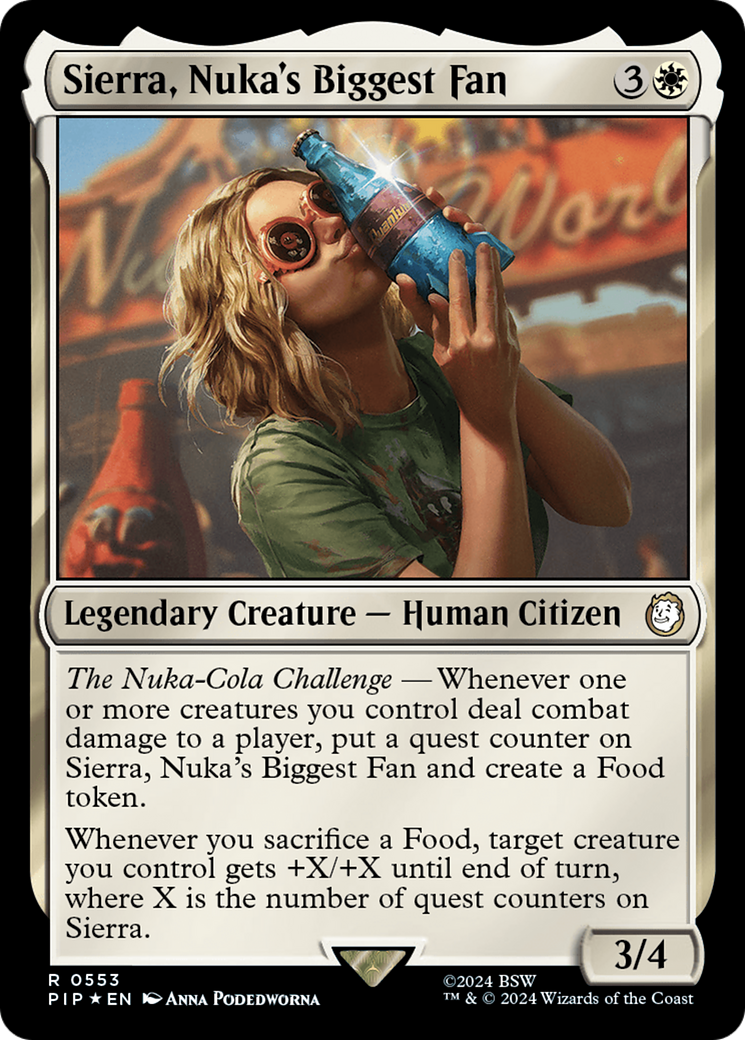 Sierra, Nuka's Biggest Fan (Surge Foil) [Fallout] | GnG Games