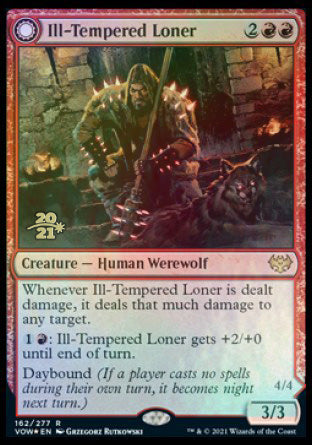 Ill-Tempered Loner // Howlpack Avenger [Innistrad: Crimson Vow Prerelease Promos] | GnG Games