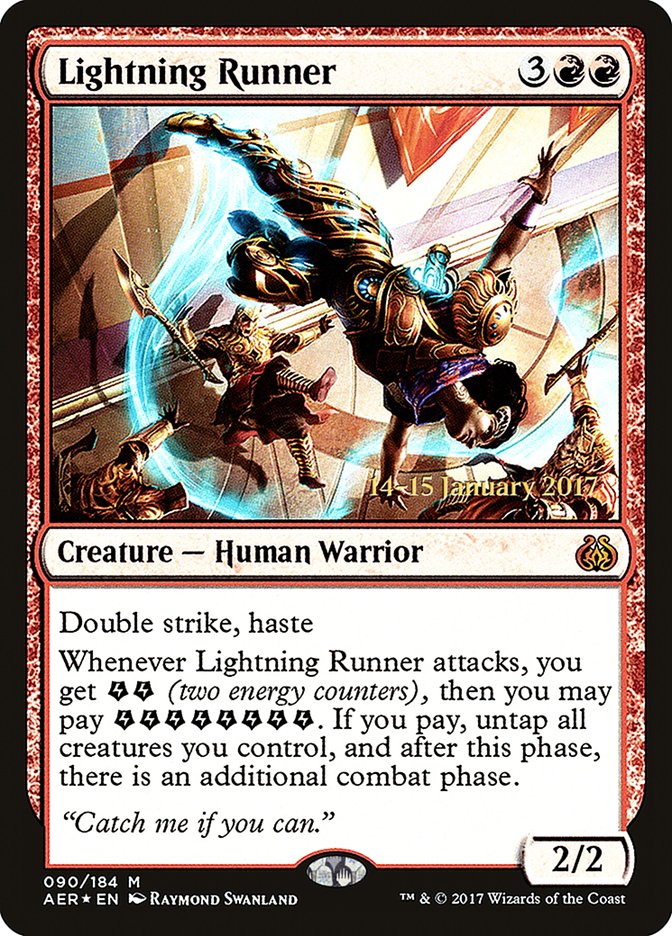 Lightning Runner [Aether Revolt Prerelease Promos] | GnG Games