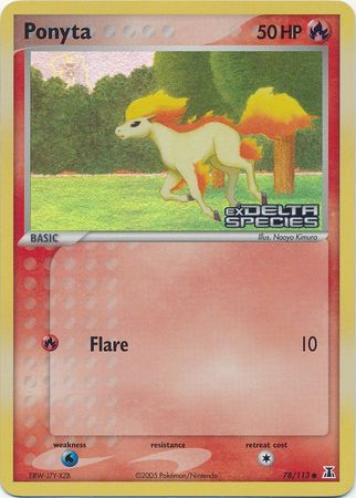 Ponyta (78/113) (Stamped) [EX: Delta Species] | GnG Games