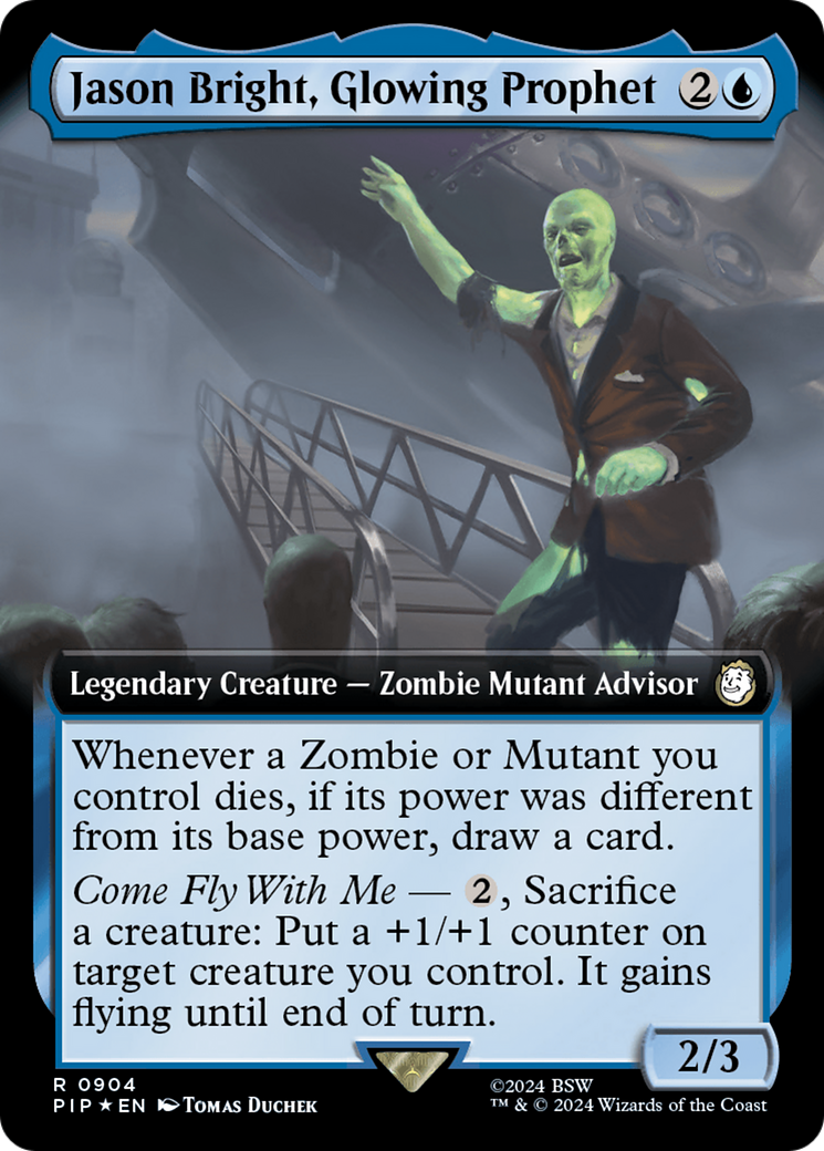 Jason Bright, Glowing Prophet (Extended Art) (Surge Foil) [Fallout] | GnG Games