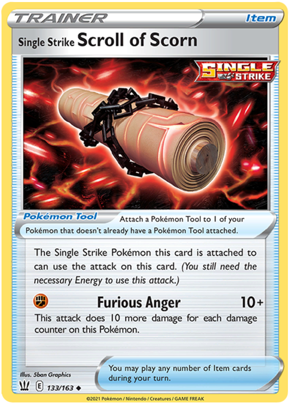 Single Strike Scroll of Scorn (133/163) [Sword & Shield: Battle Styles] | GnG Games