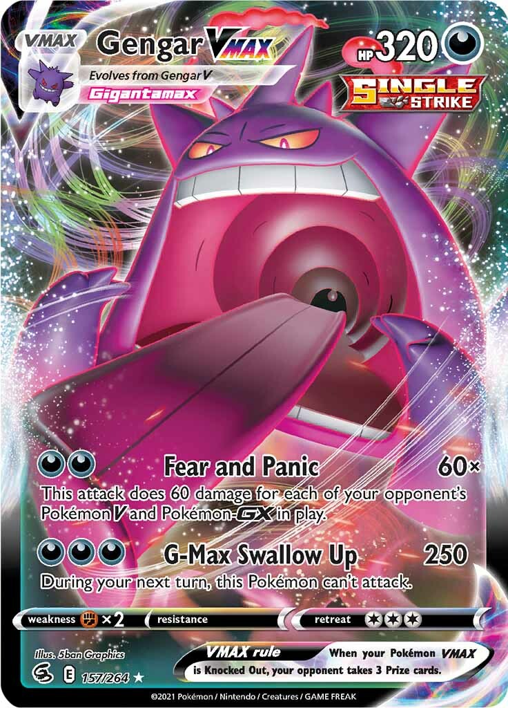 Gengar VMAX (157/264) [Sword & Shield: Fusion Strike] | GnG Games