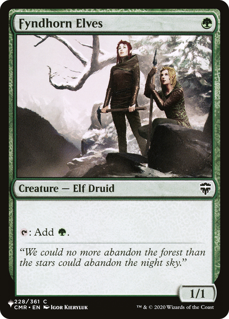 Fyndhorn Elves [The List] | GnG Games