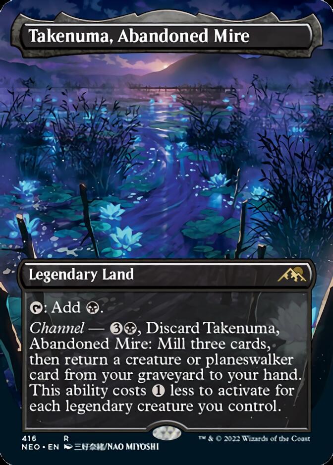 Takenuma, Abandoned Mire (Borderless Alternate Art) [Kamigawa: Neon Dynasty] | GnG Games