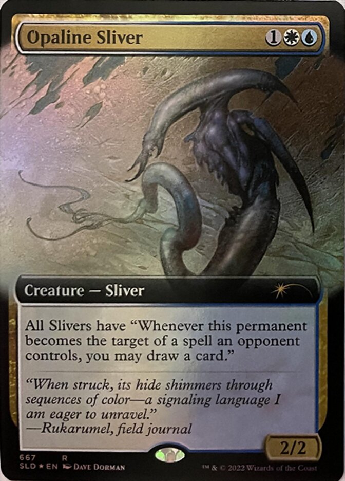 Opaline Sliver (Extended Art) [Secret Lair Drop Promos] | GnG Games