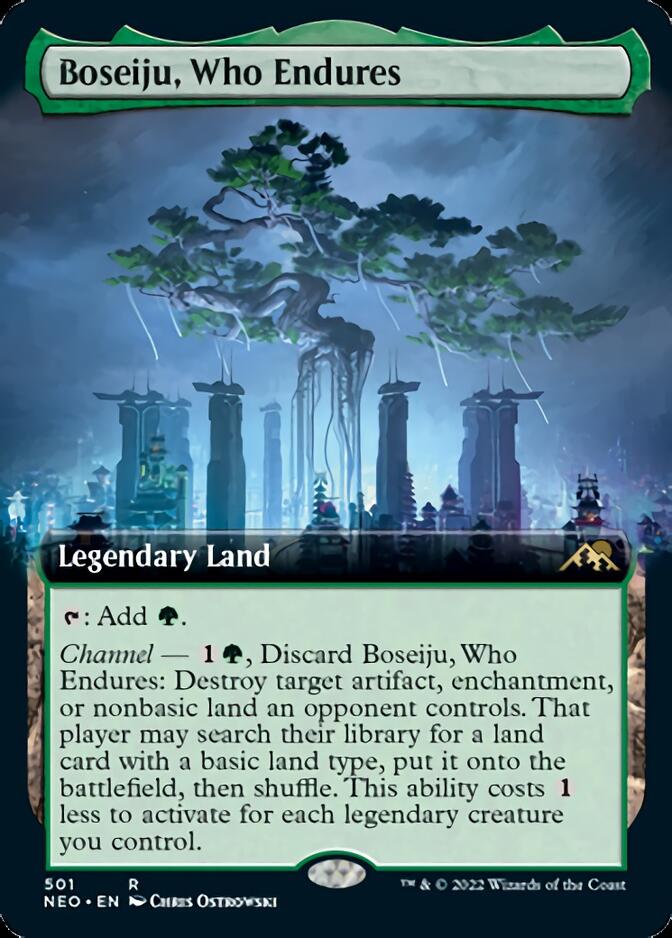 Boseiju, Who Endures (Extended Art) [Kamigawa: Neon Dynasty] | GnG Games