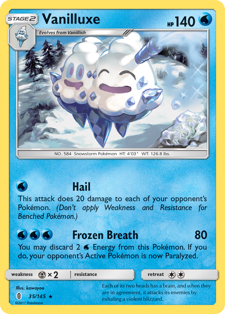 Vanilluxe (35/145) [Sun & Moon: Guardians Rising] | GnG Games