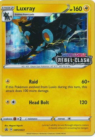 Luxray (SWSH023) (Staff Prerelease Promo) [Sword & Shield: Black Star Promos] | GnG Games