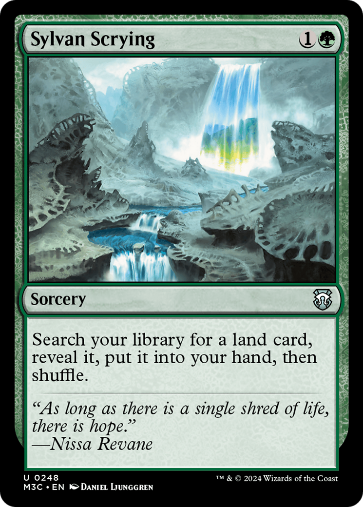 Sylvan Scrying (Ripple Foil) [Modern Horizons 3 Commander] | GnG Games