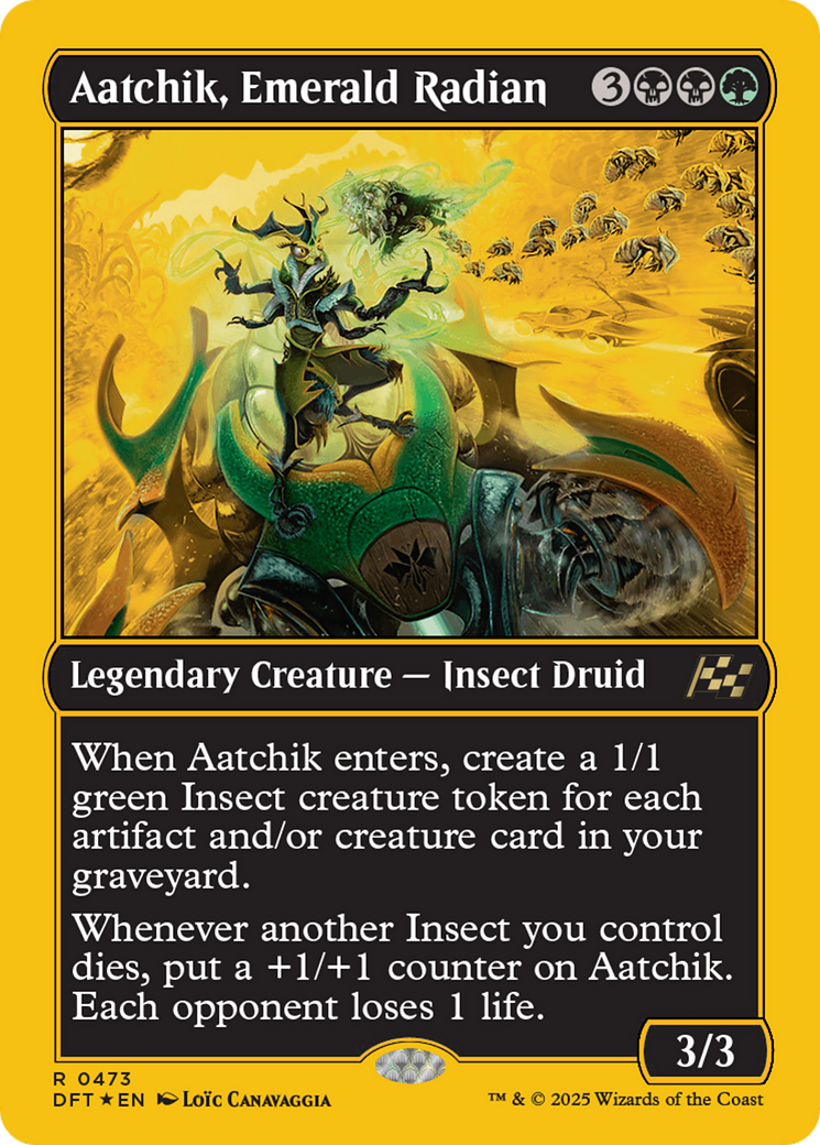 Aatchik, Emerald Radian (First-Place Foil) [Aetherdrift] | GnG Games