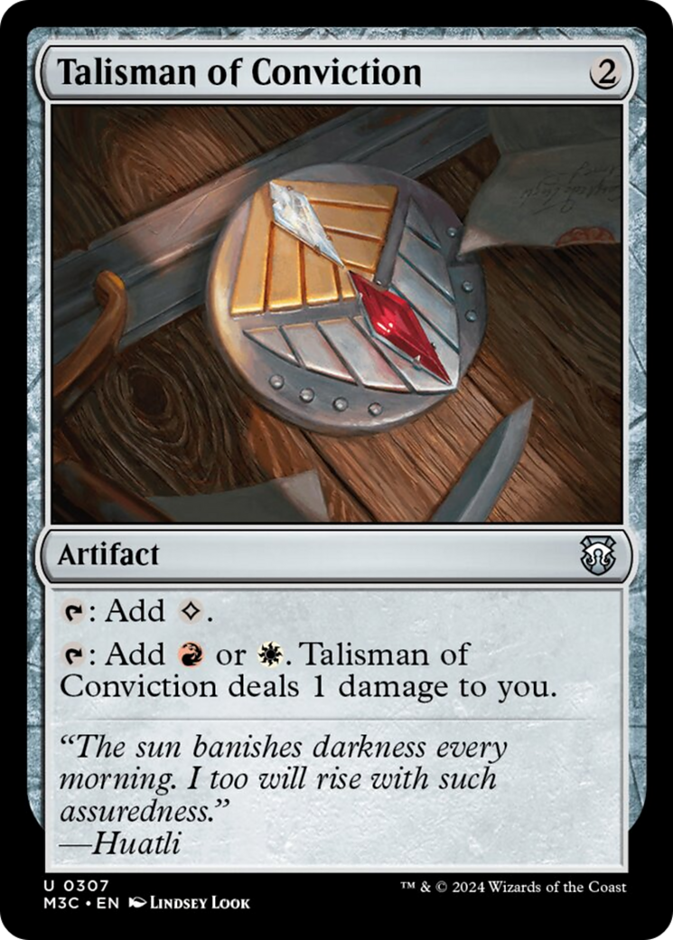 Talisman of Conviction (Ripple Foil) [Modern Horizons 3 Commander] | GnG Games