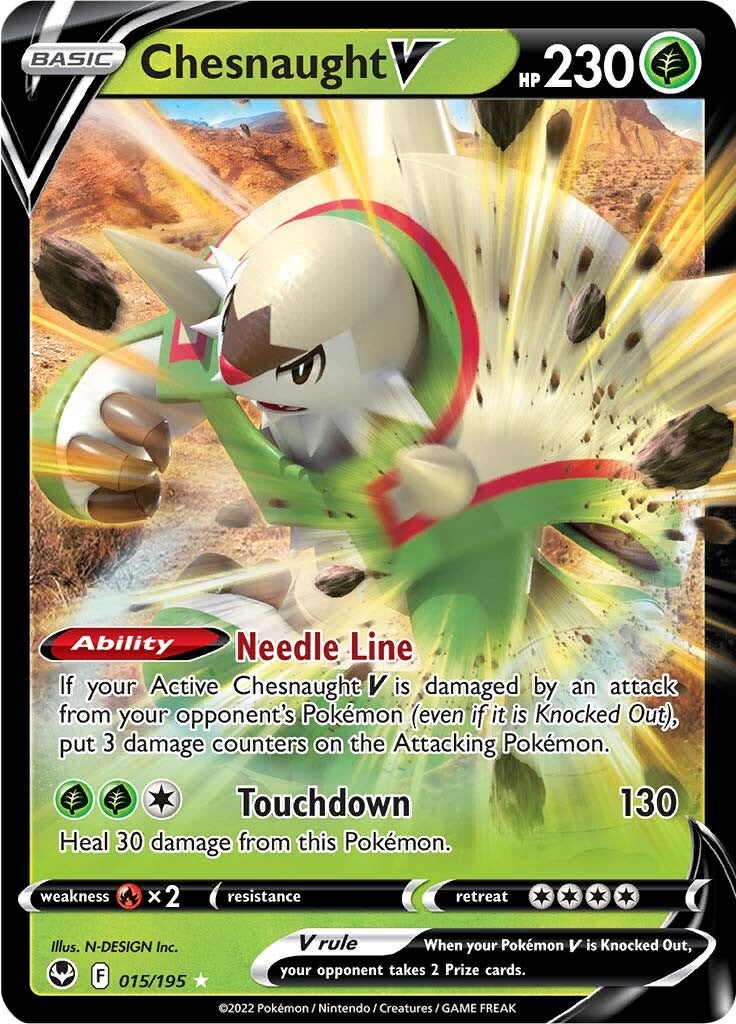 Chesnaught V (015/195) [Sword & Shield: Silver Tempest] | GnG Games