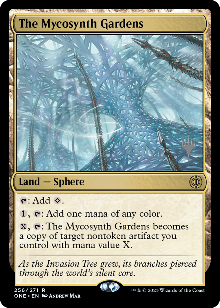 The Mycosynth Gardens (Promo Pack) [Phyrexia: All Will Be One Promos] | GnG Games