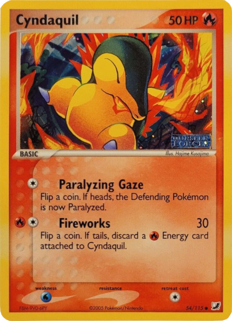 Cyndaquil (54/115) (Stamped) [EX: Unseen Forces] | GnG Games