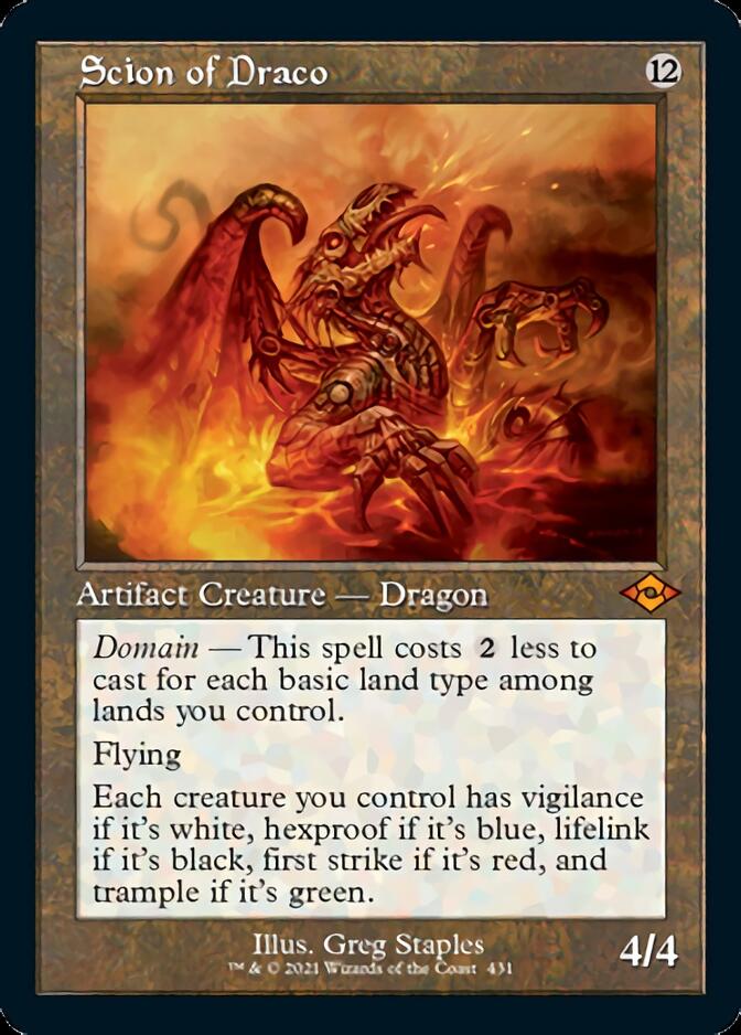 Scion of Draco (Retro Foil Etched) [Modern Horizons 2] | GnG Games
