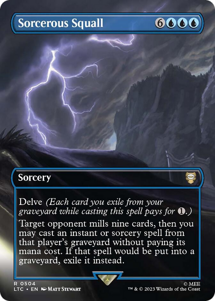 Sorcerous Squall (Borderless) [The Lord of the Rings: Tales of Middle-Earth Commander] | GnG Games
