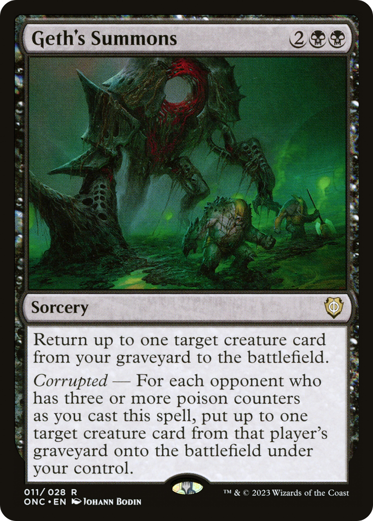 Geth's Summons [Phyrexia: All Will Be One Commander] | GnG Games